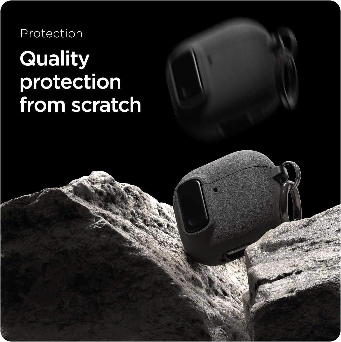 Luxury Shockproof Protective Case for Apple Airpods Pro 2 Airpods 4 & 3 with Hook Carabiner - Premium Earphone Cover Sleeve