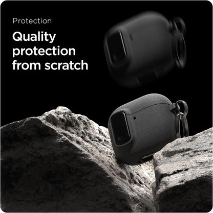 Luxury Shockproof Protective Case for Apple Airpods Pro 2 Airpods 4 & 3 with Hook Carabiner - Premium Earphone Cover Sleeve