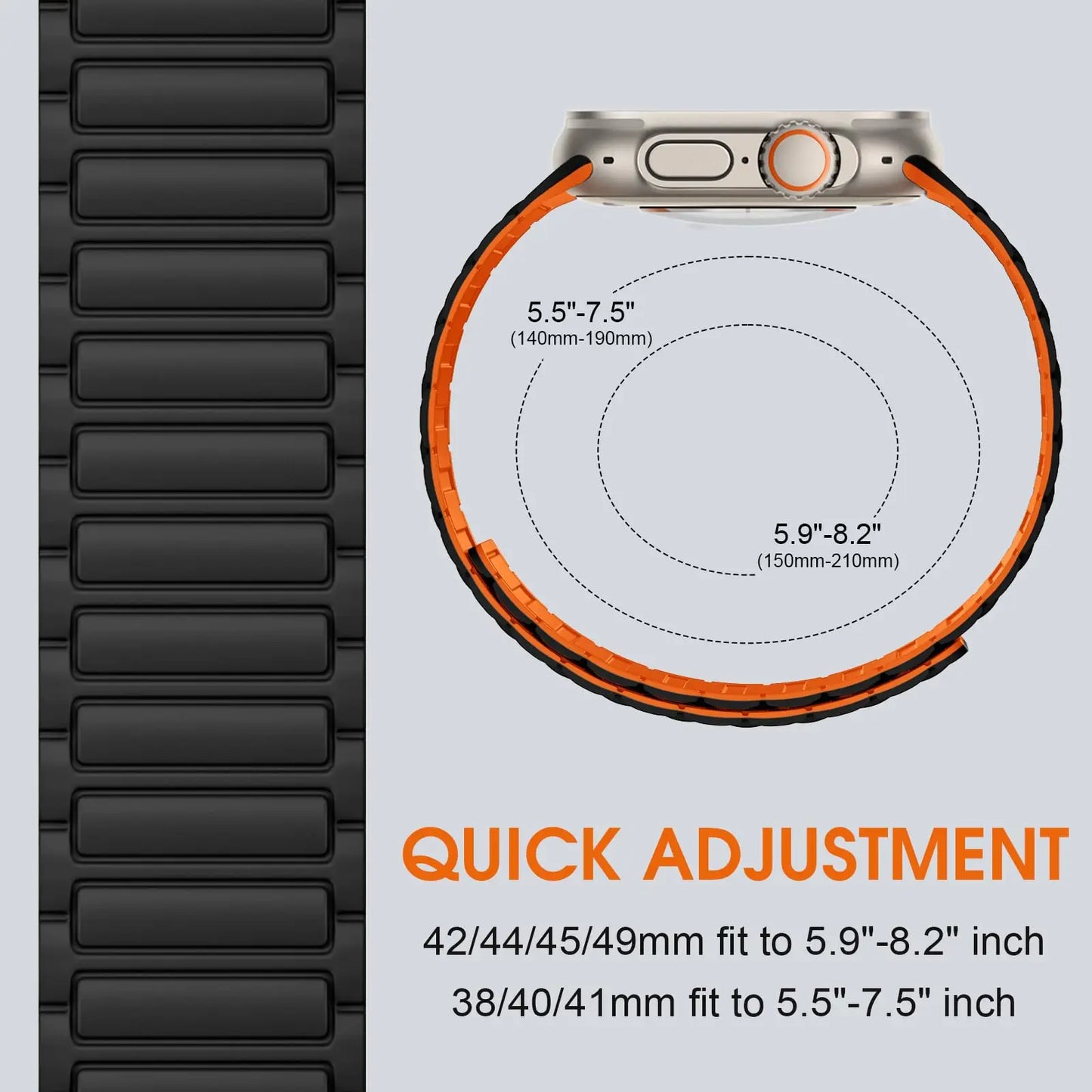 Magnetic Band for Apple Watch Ultra 3 49Mm 46Mm 42Mm 45Mm 44Mm 40Mm 41Mm Silicone Strap Iwatch Series 11 10 9 8 7 6 SE Bracelet